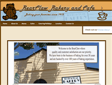 Tablet Screenshot of bearclawbakery.com